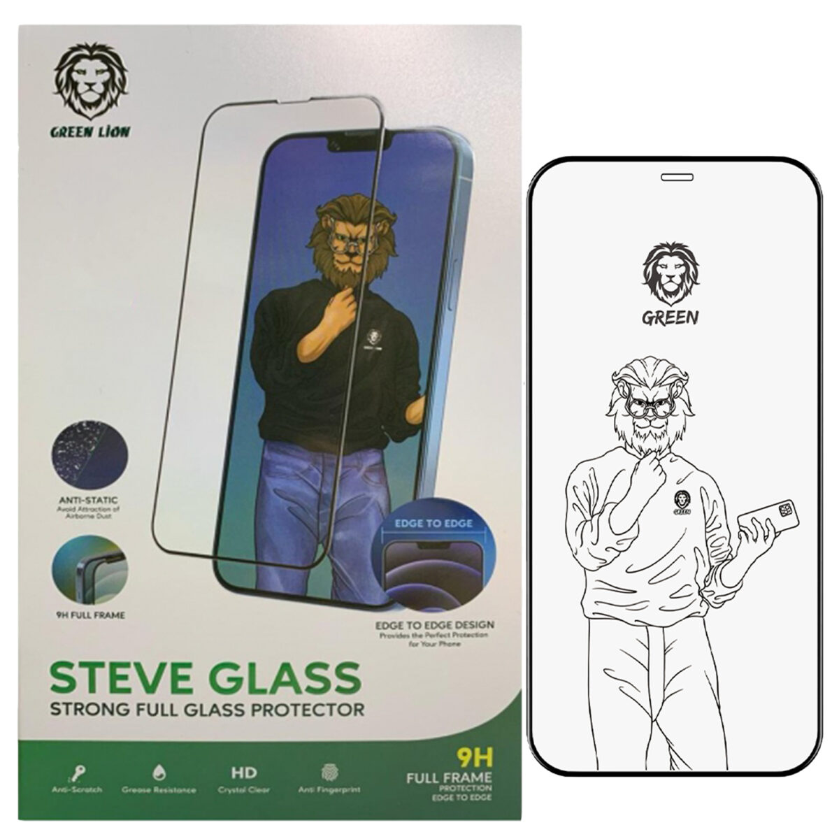 محافظ صفحه نمایش گرین لاین مدل Steve مناسب برای گوشی موبایل اپل iPhone 13 / 13 Pro